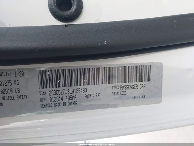 2C3CDZFJ8LH125483 Dodge Challenger R/t Scat Pack Widebody