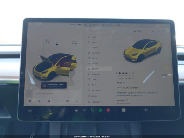 Продаж на аукціоні авто 2022 Tesla Model Y Long Range Dual Motor All-wheel Drive, vin: 7SAYGDEE4NF445847, номер лоту: 44266697