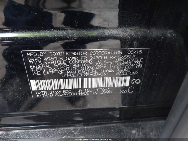 2015 LEXUS GS 350 JTHCE1BL3FA009031 Photo 8