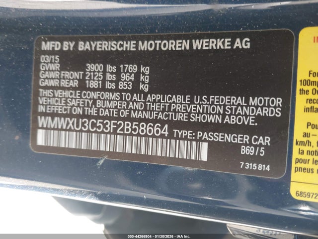 2015 MINI HARDTOP WMWXU3C53F2B58664 Photo 8