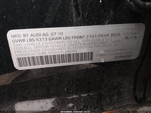 2011 AUDI A6 WAUKGAFB3BN014299 Photo 8