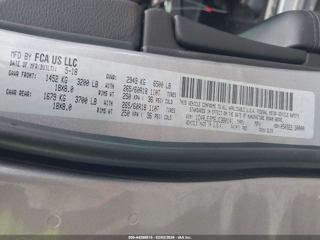 1C4RJEBM6JC380141 Jeep Grand Cherokee Limited 4x2