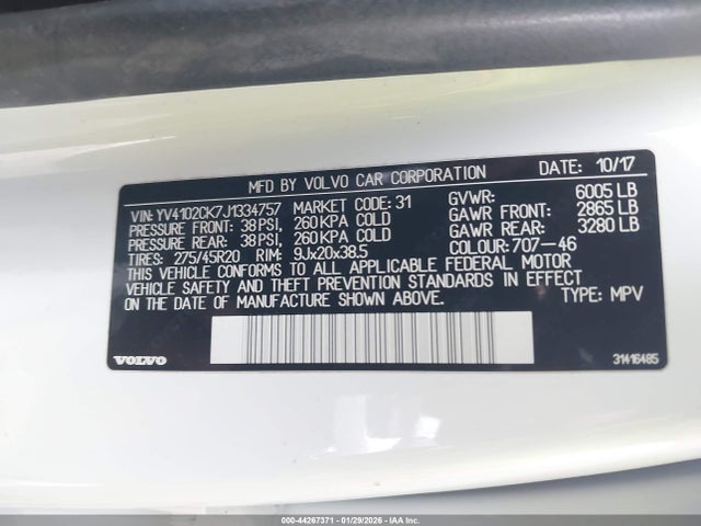 2018 VOLVO XC90 YV4102CK7J1334757 Photo 8