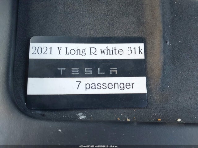 Продаж на аукціоні авто 2021 Tesla Model Y Long Range Dual Motor All-wheel Drive, vin: 5YJYGAEE2MF145413, номер лоту: 44267457