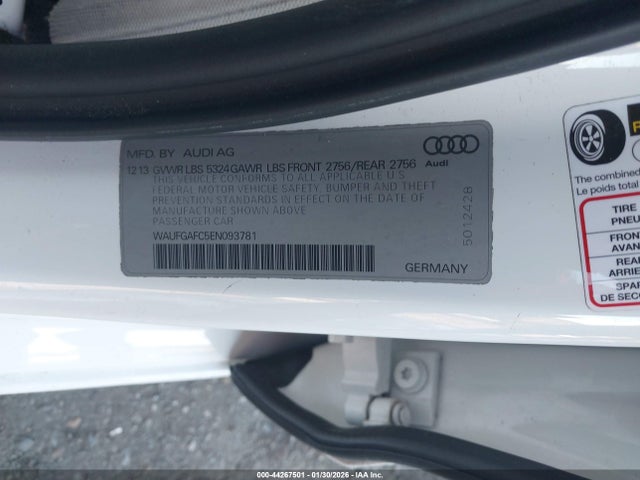 2014 AUDI A6 WAUFGAFC5EN093781 Photo 8