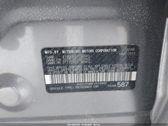 2015 MITSUBISHI LANCER JA32V2FW8FU019493 Photo 8