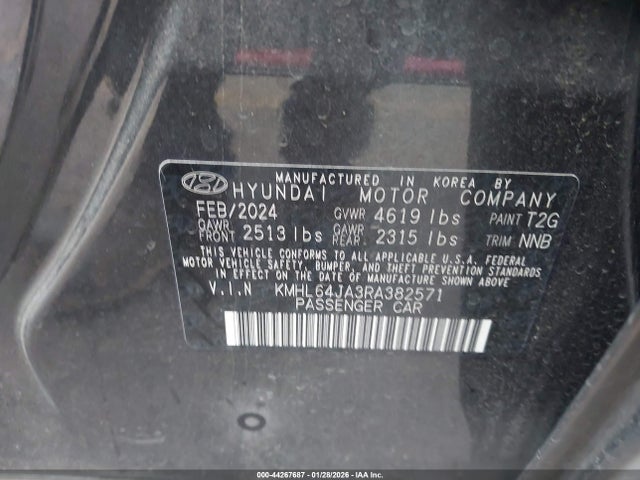 KMHL64JA3RA382571 Hyundai SONATA SEL
