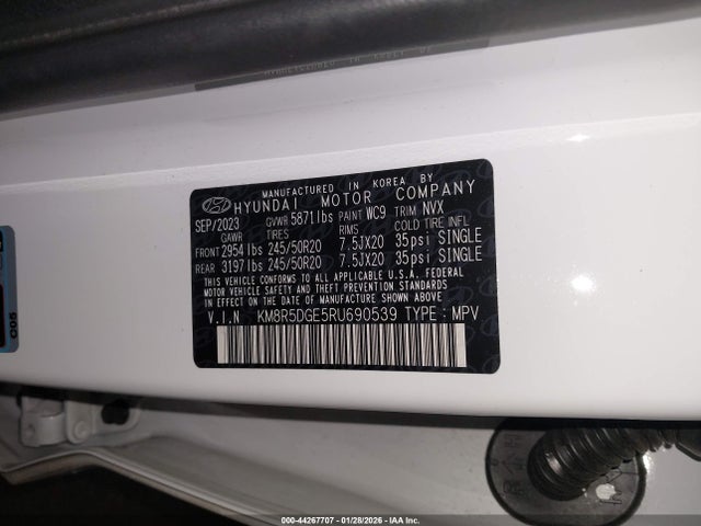 KM8R5DGE5RU690539 Hyundai Palisade Limited