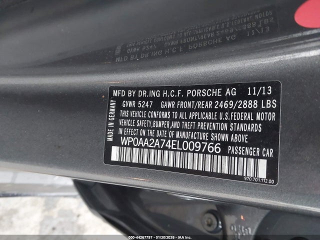 2014 PORSCHE PANAMERA WP0AA2A74EL009766 Photo 8