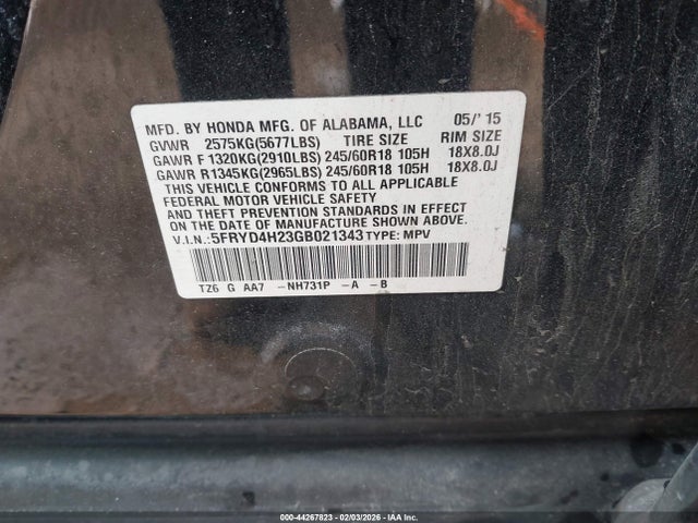 2016 ACURA MDX 5FRYD4H23GB021343 Photo 8