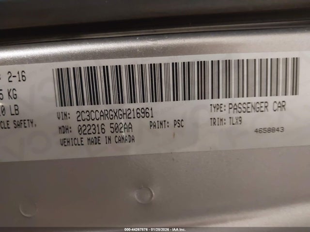 2016 CHRYSLER 300 2C3CCARGXGH216961 Photo 8