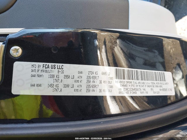 Aukcja sprzedaży 2017 Chrysler Pacifica Touring-l Plus, vin: 2C4RC1EG9HR560174, numer aukcji: 44267966