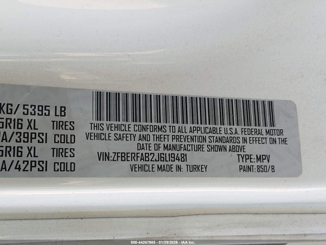 Продаж на аукціоні авто 2018 Ram Promaster City Tradesman, vin: ZFBERFAB2J6L19481, номер лоту: 44267985