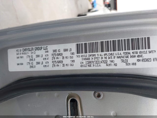 44268025 :رقم المزاد ، 1C6RR7KT2ES147632 vin ، 2014 Ram 1500 Express مزاد بيع