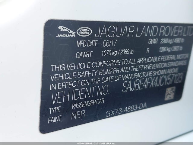 2018 JAGUAR XF SAJBE4FX4JCY57123 Photo 8