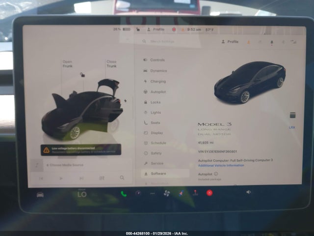 2022 TESLA MODEL 3 5YJ3E1EB6NF260801 Photo 6
