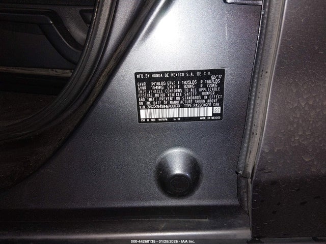 3HGGK5H59HM706030 Honda FIT LX