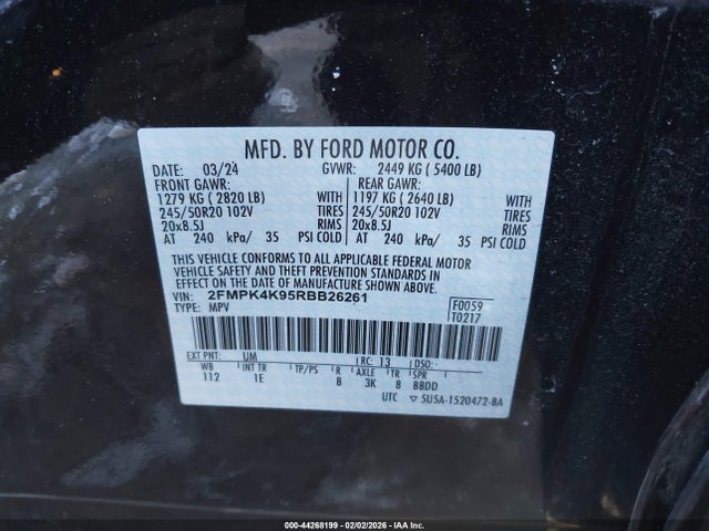 2024 FORD EDGE 2FMPK4K95RBB26261 Photo 8