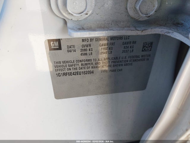 1G1RF6E42EU162094 Chevrolet Volt