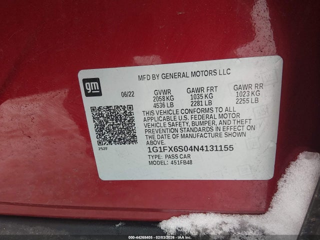 2022 CHEVROLET BOLT EV 1G1FX6S04N4131155 Photo 8