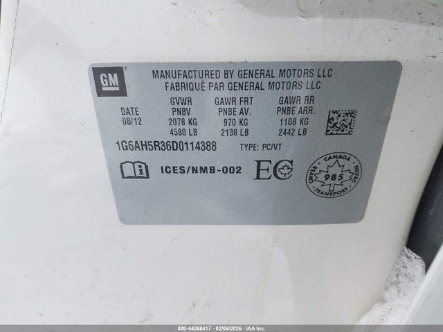 2013 CADILLAC ATS 1G6AH5R36D0114388 Photo 8