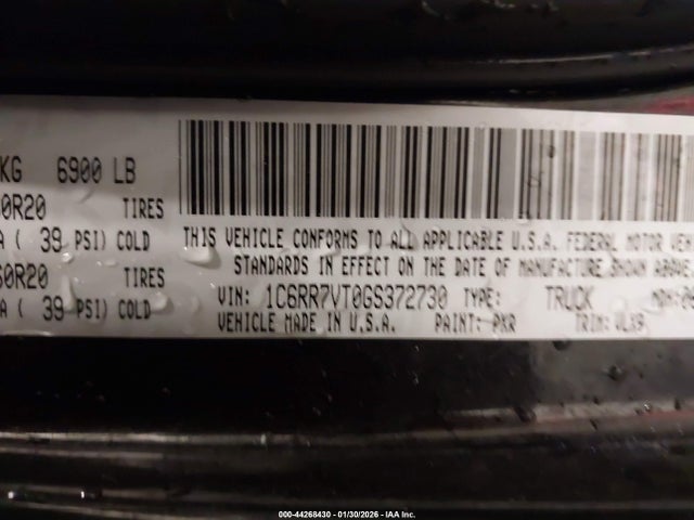 2016 RAM 1500 1C6RR7VT0GS372730 Photo 8