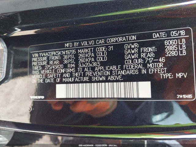 2019 VOLVO XC90 YV4A22PK5K1419795 Photo 8