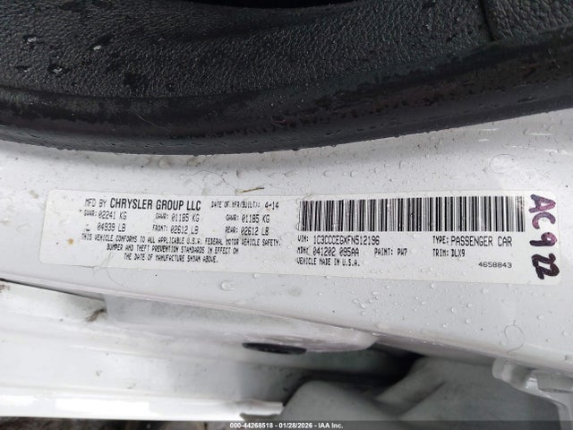1C3CCCEGXFN512196 Chrysler 200 C