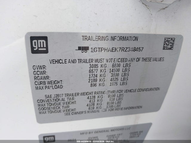 1GTPHAEK7RZ348457 GMC Sierra 1500 2wd Short Box Pro