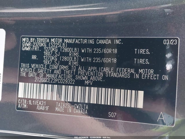 2T2GGCEZ2PC029322 Lexus Nx 350 Premium