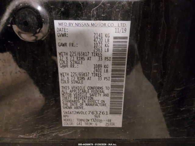 2020 NISSAN ROGUE 5N1AT2MV0LC763261 Photo 8