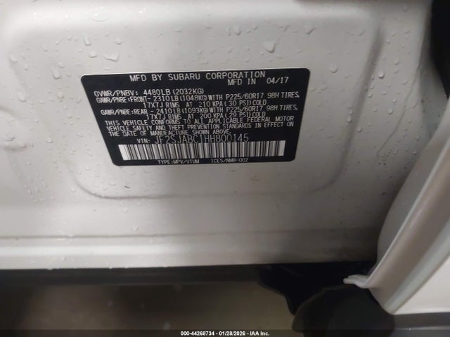 JF2SJABC1HH800145 Subaru Forester 2.5i
