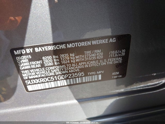 5UXKR0C51G0P23595 BMW X5 Xdrive35i