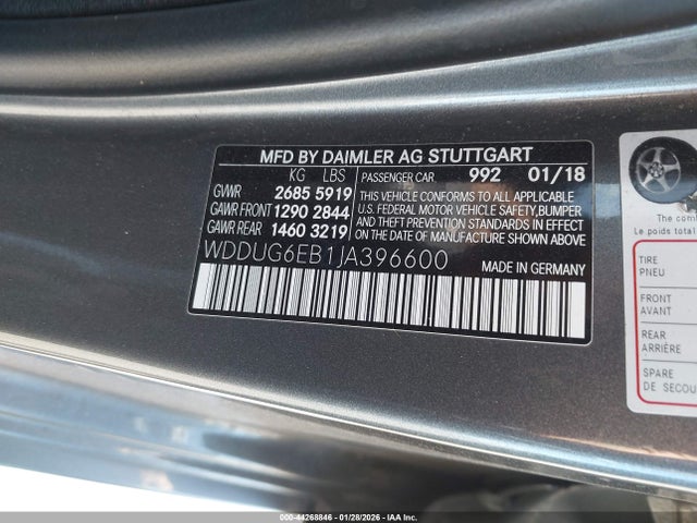 2018 MERCEDES-BENZ S 450 WDDUG6EB1JA396600 Photo 8