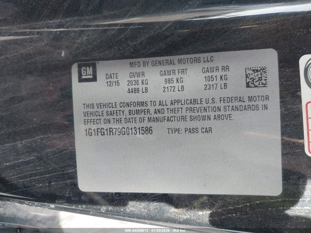 1G1FG1R79G0131586 Chevrolet CAMARO 2SS