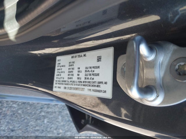 2021 TESLA MODEL 3 5YJ3E1EA5MF075287 Photo 8