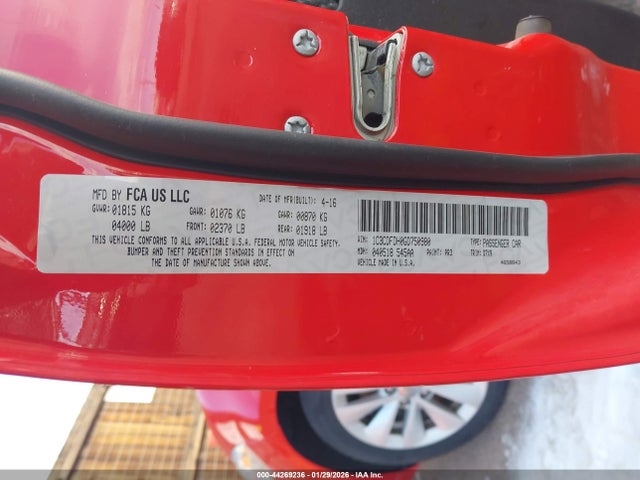 Dodge Dart Aero 2016 1C3CDFDH0GD750980 Image 9