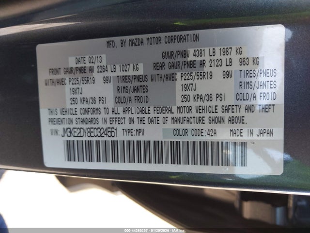 JM3KE2DY8E0324561 Mazda Cx-5 Grand Touring