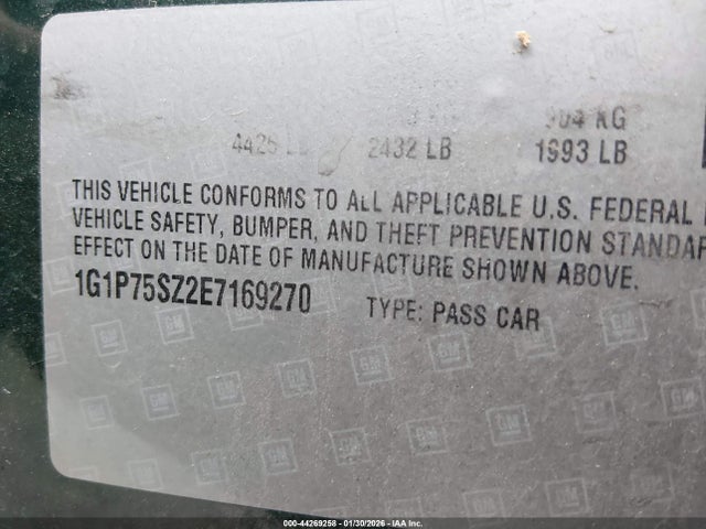 1G1P75SZ2E7169270 Chevrolet Cruze Diesel