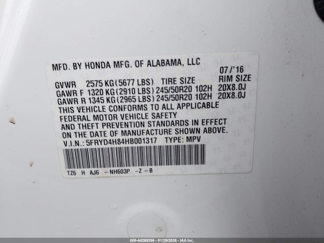 2017 ACURA MDX 5FRYD4H84HB001317 Photo 8