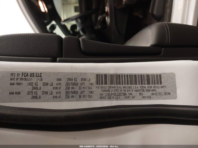 1C4RJFAGXJC257394 Jeep Grand Cherokee Altitude 4x4