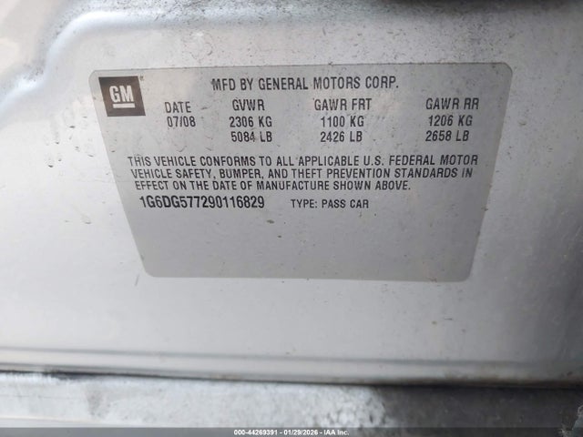 2009 CADILLAC CTS 1G6DG577290116829 Photo 8