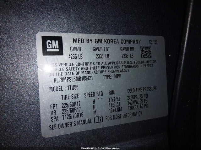 2021 CHEVROLET TRAILBLAZER KL79MPSL6MB105421 Photo 8