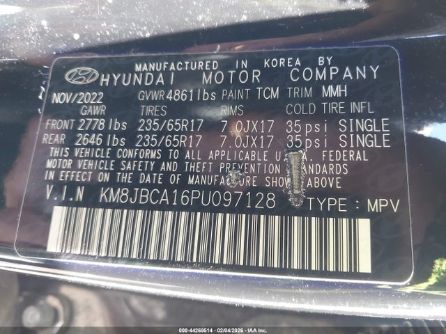 2023 HYUNDAI TUCSON HYBRID KM8JBCA16PU097128 Photo 8