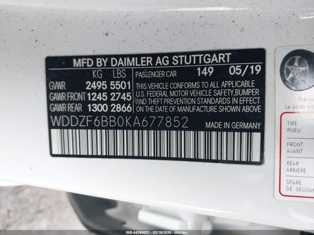 2019 MERCEDES-BENZ AMG E 53 WDDZF6BB0KA677852 Photo 8