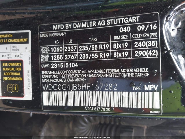 2017 MERCEDES-BENZ GLC 300 WDC0G4JB5HF167282 Photo 8