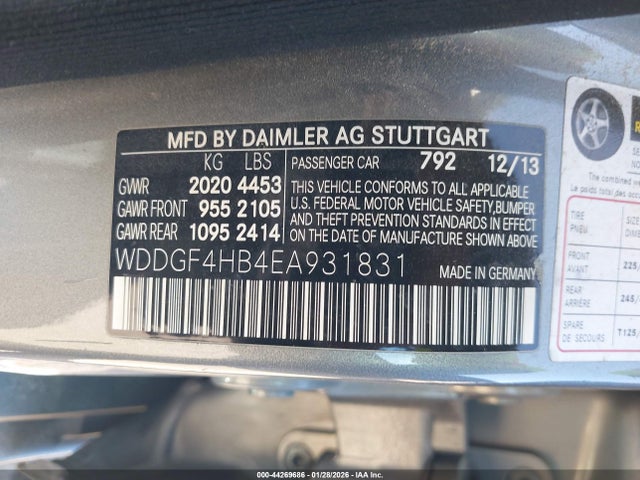 Aukcja sprzedaży 2014 Mercedes-benz C-class C 250 Sport, vin: WDDGF4HB4EA931831, numer aukcji: 44269686