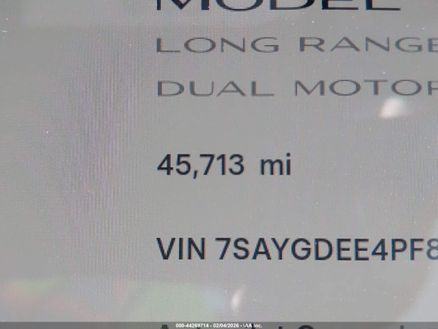 Aukcja sprzedaży 2023 Tesla Model Y Awd/long Range Dual Motor All-wheel Drive, vin: 7SAYGDEE4PF876272, numer aukcji: 44269714