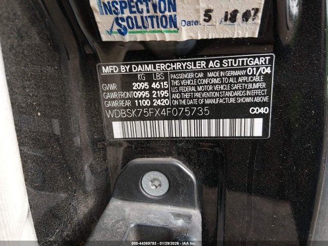 2004 MERCEDES-BENZ SL 500 WDBSK75FX4F075735 Photo 8