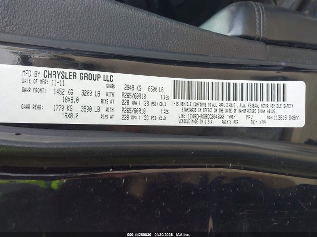 2012 DODGE DURANGO 1C4RDHAG8CC204800 Photo 8